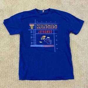 Kansas Jayhawks 2022 Liberty Bowl t shirt size Large color Blue